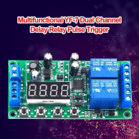 YF-7 2-Channel Delay Relay Board Pulse Trigger Cycle Timer 0.01s-999m Delay Time Cycle Delay Timer C