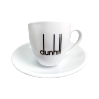 Dunhill 品牌LOGO espresso濃縮迷你咖啡杯盤組