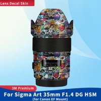 For Sigma Art 35mm F1.4 DG HSM for Canon EF Mount Decal Skin Vinyl Wrap Film Camera Lens Body Protective Sticker Protector Coat