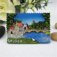Belgium Bruges Fridge Magnets Souvenir Mini Fridge Stickers Home Decor Cute Refrigerator Magnet
