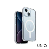 UNIQ iPhone 15 Combat四角強化軍規磁吸防摔三料保護殼-白