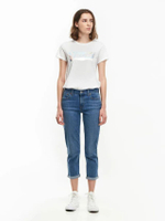 กางเกงยีนส์ผู้หญิง Mid Rise Boyfriend Lapis Bare รุ่น 198870244 สี Lapis Bare