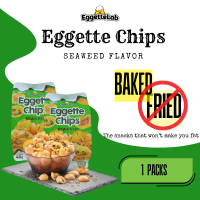 Eggette Chips Seaweed Flavor Snack (Baked Waffle Chips)
