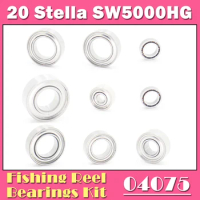 Fishing Reel Stainless Steel Ball Bearings Kit For Shimano 20 Stella SW 5000HG 5000XG 04075 04076 Spinning Reels Bearing Kits