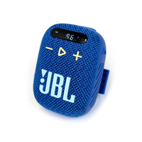 JBL  Wind 3 可攜式收音機藍牙喇叭 (FM收音機/LED 顯示/免提通話/記憶卡輸入) 蓝色