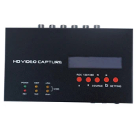 1080p HD video Game capture Recorder Box compatible RCA YPbPr With Scheduled Recording for set-up-box, computer, game box,VHS