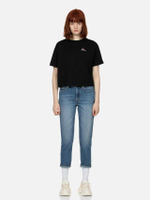 กางเกงยีนส์ผู้หญิง Relax Evisu Osaka Daicock Printed สีฟ้า