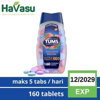 TUMS | Permen | Ultra | Asam Lambung | Maag | Gerd | Gas Relief VITAMIN ID Berries 160