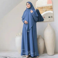 HIJRA STORIES - Abaya Set Hijab Bandana Khimar Gamis Set Hijab Alma Series 2 [FREE GIFT] Jeans,XL se