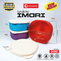 Paket 1-3 Pcs Lunch box Imari  3 Sekat Clio Plastik-Tempat Makan-Kotak Bekal Saouvenir ulang Tahun K