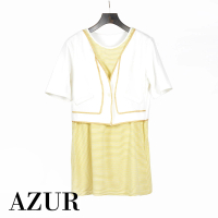 【AZUR】古典外套兩件式長版上衣