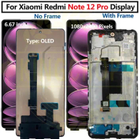 For Xiaomi Redmi Note 12 Pro lcd 12Pro display with touch screen digitizer Assembly For Redmi Note 12 Pro LCD Display
