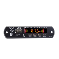 12V MP3 Player Decoder Board Bluetooth 5.0 USB TF Radio AUX Module Car Kit Wireless MP3 Music Player