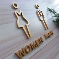 免運 立體男女洗手間標識創意衛生間標識牌衛生間指示牌廁所門牌WC標牌