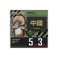 【鴨嘴獸Platypi.IF】中國eSIM 5天3GB 上網卡(中國上網卡 免插卡 免翻牆 上網卡)
