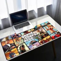 Pc Gamer Keyboard Gta 5 Desk Accessories Large Custom Mouse Pad Anime Gaming Mousepad Computer Table Cabinet Mat Mause Carpet