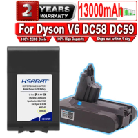 HSABAT 13000mAh Battery for Dyson V6 DC58 DC59 DC61 DC62 DC74 SV09 SV07 SV03 965874-02 Vacuum Cleaner Battery