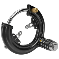 Bike Lock Combination U Lock Anti Theft Crab Claw Design for Bicycles with Rear Post Diameter 13-16m