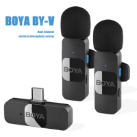 BOYA Professional Wireless Microphone Gamer Gaming Mini Lapel Mic Microphone Condensado For IPhone Android PC Laptop Live Vlog
