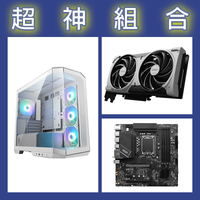 【超神組合】微星 B760M WIFI D4+微星 RTX5070 12G+微星 MAG PANO M100R PZ 白