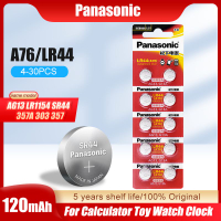 Panasonic A76 LR44 AG13 357 SR1154 LR1154 SR44 LR 44 1.5V bateri alkali Toy Remote Button Coin