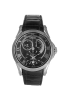 Seiko Jam Tangan Pria Seiko Kinetic SNL041-2 Strap Leather Black