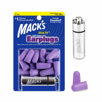 [2美國直購] Mack's Slim Fit 紫色睡眠耳塞 降噪29分貝 7對入 含收納盒 Soft Foam Earplugs