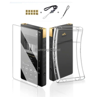 Soft Protective Shell Skin Case Cover for Sony Walkman NW-ZX700 NW-ZX706 NW-ZX707 with Front Screen Protector Tempered Glass