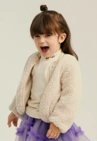 M.Latin 男女小童棉袄夹克棒球领设计羊羔毛外套