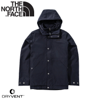 【The North Face】男 DV 防水刷毛兩件式外套《海軍藍》4NGY/防水透氣連帽三合一外套/保暖外套(悠遊山水)