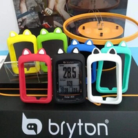Bryton Rider 450 Rider 410 Bike Computer Silicone Cover Cartoon Rubber Protective Case + HD Film (For Bryton 405 410 450)