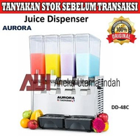 Aurora DD-48C Juice Dispenser Sytem Spray - Jus Dispenser 4 Tabung Dengan Pendingin Sistem Semprot D