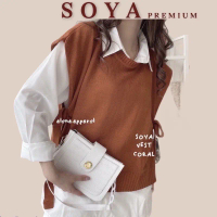 Soya Vest Rajut Tali Premium Oversize by Alena - Outer Knit Rompi Wanita
