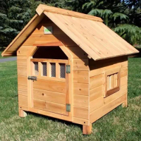 Dog House Indoor and Outdoor Rain Proof Dog House Cedar Cat House Pet House