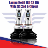 Lampu Mobil LED X3 H11 ZES 2nd G Chipset