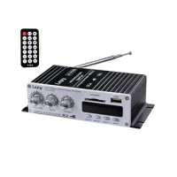 for LP-A7 USB Lepy Digital Player Bluetooth 4.2 Version Car Power Hi-Fi Stereo Audio Amplifier 2CH 20W RMS Home AMP SD CD DVD MP