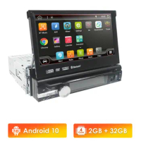 Hizpo 1din Android10 Car Radio Autoradio 1 Din 7'' Touch Screen Car Multimedia Player GPS Navigation Wifi Auto MP5 Bluetooth USB