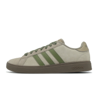 adidas 休閒鞋 Grand Court Base 00s 男鞋 棕 綠 麂皮 復古 愛迪達 JR7078