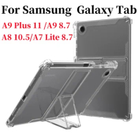 TPU Case for Samsung Galaxy Tab A9 Plus 2023 PC Stand Cover For Samsung Galaxy Tab A9 8.7 X110 A8 10.5 X200 A7 8.7 T220 Funda
