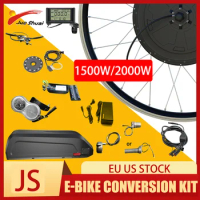 26‘’27.5‘’700C Wheel Electric Bike Conversion Kit 1500W 2000W Rear Hub Brushless Gearless Wheel Motor 13AH 20AH 24AH Battery Hot