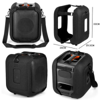 EVA Protective Cover Shockproof Anti Drop with Shoulder Strap and Base Support Feet for JBL Partybox Encore Essential Speaker