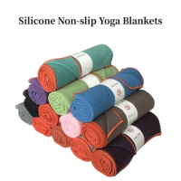 183x61cm Silicone Non-slip Yoga Blankets Yoga Mat Cover Towel Sports Travel Fitness Exercise Pilates Foldable Blankets