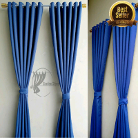 Gorden jendela polos warna buru ukuran 150x150 Dekorasi Jendela Pintu Kain