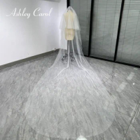 Ashley Carol Customized Wedding Veils Sparkling Tulle custom made length