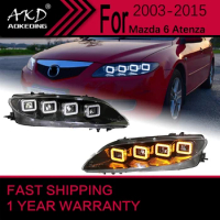 Car Lights for Mazda 6 LED Headlight 2003-2015 Mazda6 Head Lamp Drl Projector Lens Automotive Accessories