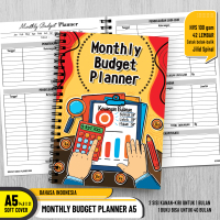 Budget Planner Monthly A5 NON-CUSTOM Buku Spiral