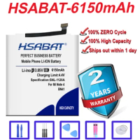 HSABAT 6150mAh BN41 Battery For Xiaomi Hongmi Note 4 Redmi Note 4 free shipping Helio X20 Battery Redmi Note 4X Pro 4G+64G