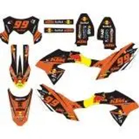Striping Trail Kawasaki Klx Bf Red Bull Ktm Orange Spec B