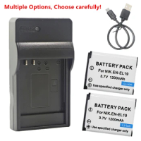 EN-EL19 Battery or Charger for Nikon Coolpix S32 S33 A100 A300 W100 W150 S100 S2500 S2550 S2600 S2700 S2750 S2800 S3100 S3200