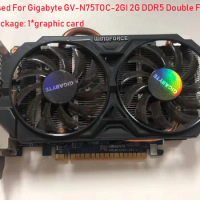Used For Gigabyte GV-N75TOC-2GI GTX750Ti 2G DDR5 Double Fan 2*DVI 2*HDMI Graphics Card Video Card